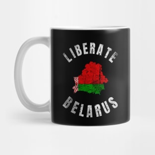 LIBERATE BELARUS PROTEST DISTRESSED Mug